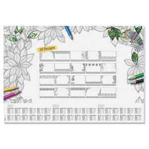Schreibtischunterlage Adult Coloring 2020/2021/2022 20 Blatt