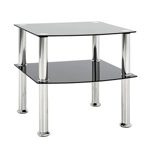 4001070155085 - Beistelltisch Glas schwarz 450 x 450 x 440 cm 4001070155085 HAKU Möbel