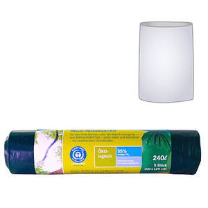 Secolan Müllsäcke 9100000670, grün, 240 Liter, extrastark 4260123533878 Secolan