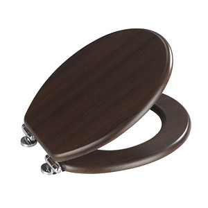4008838350553 - WC-Sitz Wenge mit Absenkautomatik Braun mdf dunkelbraun Zinkdruckguss silber glänzend - braun - Wenko 4008838350553 - WC-Sitz Wenge mit Absenkautomatik Braun mdf dunkelbraun Zinkdruckguss silber glänzend - braun - Wenko