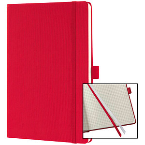 SIGEL Notizbuch Conceptum® ca. DIN A5 kariert, rot Hardcover 194 Seiten, 1 St.