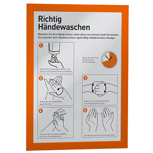 DURABLE Magnetrahmen selbstklebend DURAFRAME® orange A4, 2 St.