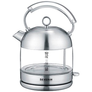 4008146038600 - SEVERIN Wasserkocher WK 3459 - kettle - brushed stainless steel glass - Gebürstetes Rostfreies Stahl Glas - 2400 W 4008146038600 - SEVERIN Wasserkocher WK 3459 - kettle - brushed stainless steel glass - Gebürstetes Rostfreies Stahl Glas - 2400 W