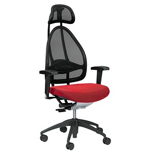 4014296081533 - Bürostuhl Open Art rot   schwarz mit Armlehnen bis 110kg 4014296081533 Topstar