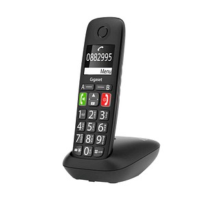 4250366856032 - E290 DECT GAP Schnurloses Telefon analog für Hörgeräte kompatibel Freisprechen Babyphone Schwarz 4250366856032 - E290 DECT GAP Schnurloses Telefon analog für Hörgeräte kompatibel Freisprechen Babyphone Schwarz