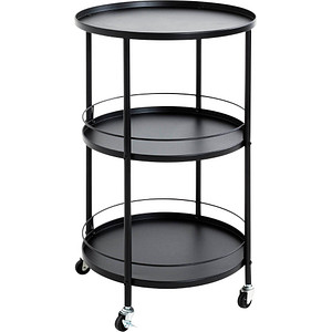 4001070235039 - Servierwagen Rollwagen Gr Ø 45 cm schwarz Küchenaccessoires 4001070235039 - Servierwagen Rollwagen Gr Ø 45 cm schwarz Küchenaccessoires