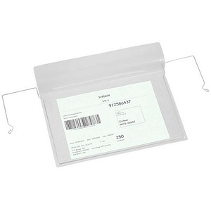 4052301027312 - Sichttaschen mit Drahtbügel DIN A5 quer transparent glatt 50 St