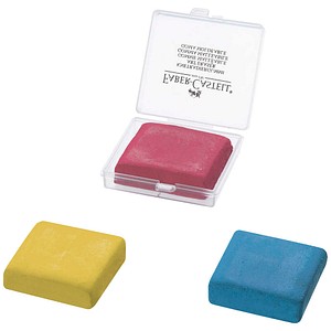 Faber-Castell Radiergummi Knetbar 3 Stück Gelb/Rot/Blau