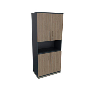 4260429769582 - Regalschrank Sidney 4260429769582 lavagrau eiche natur 4 Fachböden 800 cm 442 cm 4260429769582 - Regalschrank Sidney 4260429769582 lavagrau eiche natur 4 Fachböden 800 cm 442 cm