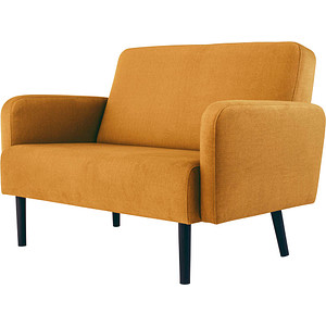 3660141954272 - 2-Sitzer Sofa LISBOA safran schwarz Stoff 3660141954272 PAPERFLOW