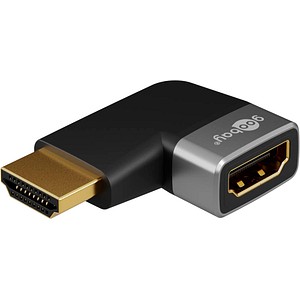 GOOBAY 72010 - Adapter HDMI Stecker/Buchse, 8K 60 Hz, 90° horizontal