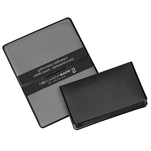 VELOFLEX Kreditkartenhülle Document Safe® schwarz 9,3 x 5,9 cm
