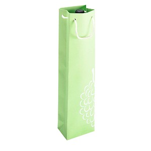 VP Geschenktüten für Flaschen grün 9,5 x 38,0 cm, 25 St.