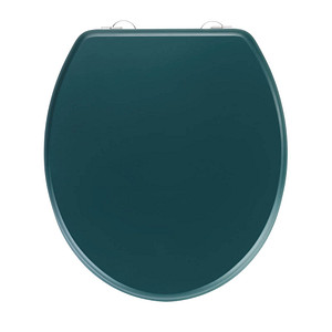 4008838367247 - WC-Sitz Prima Dunkelgrün matt mdf Grün mdf grün  Edelstahl rostfrei silber matt - grün - Wenko