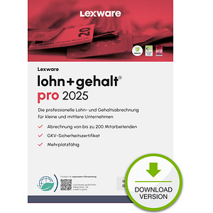 9783648178331 - LEXWARE lohn+gehalt pro 2025 Software Vollversion (Download-Link)