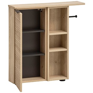 4027181124673 - Badschrank Mads 159669 weiß-eiche 707 x 170 x 742 cm 4027181124673 MÖBELPARTNER