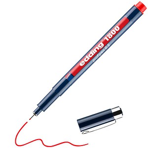 Edding Faserzeichner edding 1800 profipen 0.5 ca. 0,5mm rot