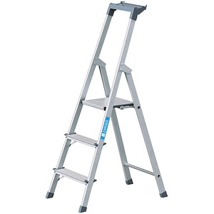 4003866441532 - Genietete Stehleiter eloxiert Scana s 3 Stufen - Zarges