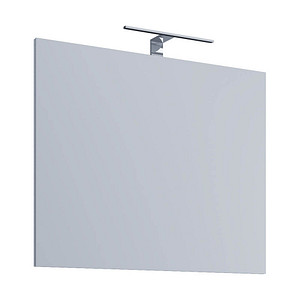 4051814381263 - Midyou Badezimmerspiegel VCM Badinos  Weiß  Glas Holzwerkstoff  rechteckig  60x42x3 cm  Badezimmer Badezimmerspiegel Badspiegel