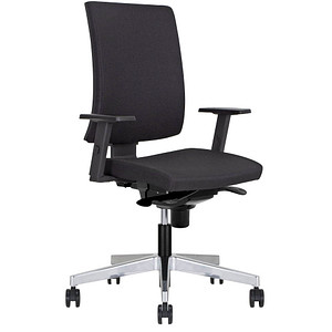 Nowy Styl Bürostuhl Navigo Stoff schwarz, Gestell chrom