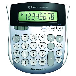 TEXAS INSTRUMENTS TI-1795 SV Taschenrechner silber/schwarz