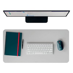 LEITZ Schreibtischunterlage grau Leder 70,0 x 36,0 cm, 1 St.
