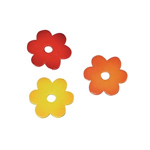 4006166582868 - Holz-Streudeko rot orange gelb Blüten Ø 30 cm 18 St 4006166582868 - Holz-Streudeko rot orange gelb Blüten Ø 30 cm 18 St