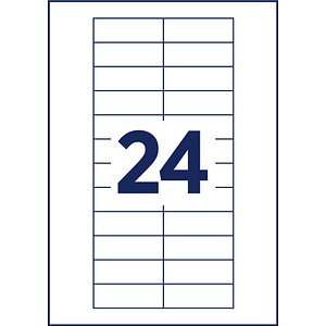 Image of AVERY Zweckform Namensetiketten weiß 64,0 x 22,0 mm, 10 Blatt