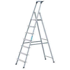4003866441570 - Zarges - genietete Stehleiter eloxiert Scana s 7 Stufen