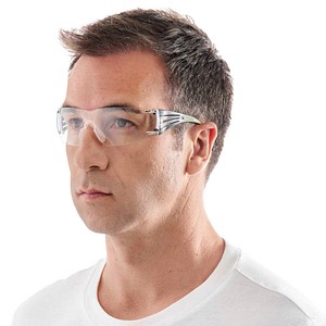 Image of 3M Schutzbrille SecureFit schwarz, grün, 1 St.