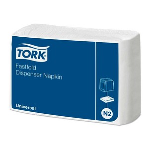 TORK - Servietten - Fastfold Universal N2 - 1-lagig - 24 x 30 cm - Weiß