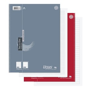 5 Ursus Collegeblöcke Competence DIN A4 liniert und kariert