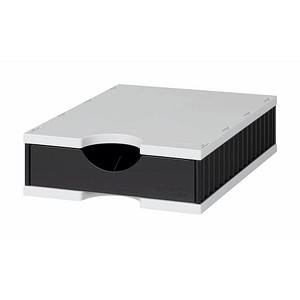 styro Schubladenbox uno  schwarz 268-0101.9895S, DIN A4 mit 1 Schublade, 1 St.