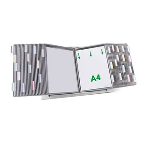 tarifold Sichttafelsystem 434500 DIN A4 grau mit 50 St. Sichttafeln