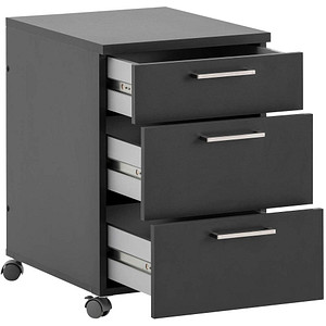 4260637313386 - Rollcontainer anthrazit 3 Auszüge 410 x 496 x 600 cm 4260637313386 MÖBELPARTNER