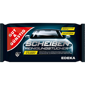 4311501572696 -  feuchte Reinigungstücher Scheiben 30 Tücher 4311501572696 GUT&GÜNSTIG 30 Tuch
