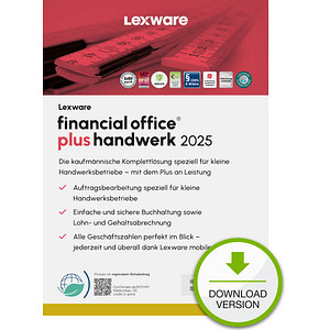 9783648179536 - LEXWARE financial office plus handwerk 2025 Software Vollversion (Download-Link)