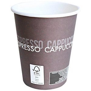 4015544722468 - 20 x Kaffeebecher To Go 300ml DM 80mm Pappe braun-weiß VE=50 4015544722468 - 20 x Kaffeebecher To Go 300ml DM 80mm Pappe braun-weiß VE=50