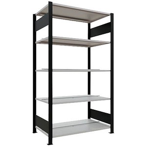4004514237477 - Schwerlastregal MULTIplus 150 36037-S schwarz lichtgrau 1000 x 600 x 1800 cm
