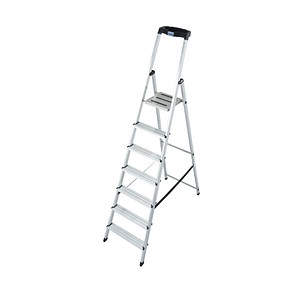 KRAUSE Stehleiter MONTO Safety alu 7 Stufen, H: 230,0 cm