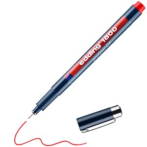 Edding Faserzeichner edding 1800 profipen 0.1 ca. 0,25mm rot