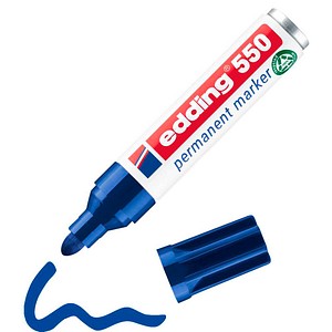 edding 550 Permanentmarker blau 3,0 – 4,0 mm, 1 St.