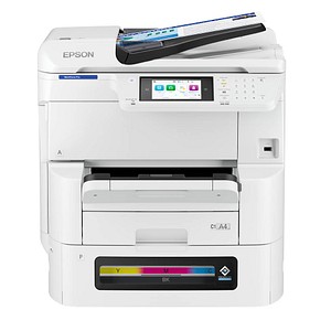 8715946742229 - EPSON WorkForce Pro EM-C8100RDWF BAM 4 in 1 Tintenstrahl-Multifunktionsdrucker grau