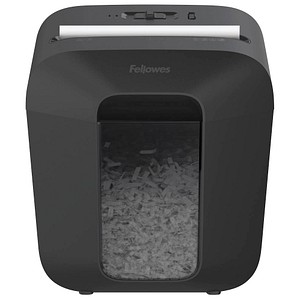 Fellowes Powershred LX25 Aktenvernichter mit Partikelschnitt P-4, 4 x 37 mm, bis 6 Blatt, schwarz