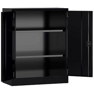 4061815547582 - Stahlschrank ClassiX X-530319 tiefschwarz 800 x 380 x 1000 cm aufgebaut  4061815547582 LÜLLMANN