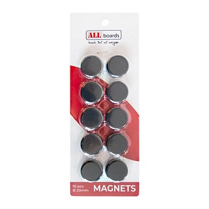 5902622411668 - Magnet schwarz Kunststoff Ø 20 x 06 cm 5902622411668 10 Stück