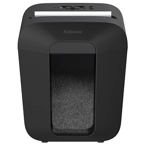 AKTION: Fellowes Powershred LX41 Aktenvernichter mit Partikelschnitt P-4, 4 x 12 mm, bis 8 Blatt, schwarz mit 10 Euro CashBack