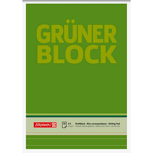 4003273041530 - Briefblöcke Grüner Block DIN A5 liniert 4003273041530 BRUNNEN 4003273041530 - Briefblöcke Grüner Block DIN A5 liniert 4003273041530 BRUNNEN