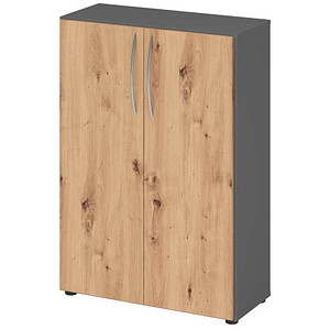 4032062305201 - Aktenschrank 4550 V4550GRBM grafit asteiche 2 Fachböden 800 x 346 x 1144 cm 4032062305201 HAMMERBACHER 4032062305201 - Aktenschrank 4550 V4550GRBM grafit asteiche 2 Fachböden 800 x 346 x 1144 cm 4032062305201 HAMMERBACHER