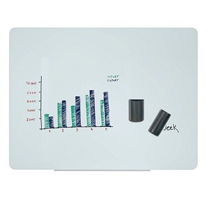 Bi-Office Glas-Magnetboard Lago, GL080101, 120x90cm, Glas, rahmenlos 5603750113027 Bi-Office